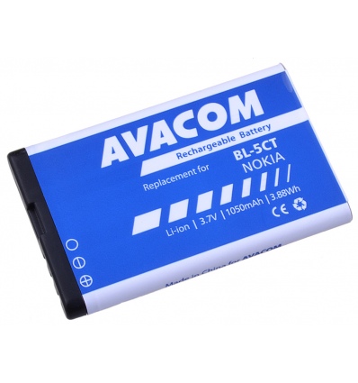 Baterie AVACOM GSNO-BL5CT-S1050A do mobilu Nokia 6303, 6730, C5, Li-Ion 3,7V 1050mAh