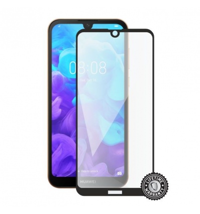 Screenshield HUAWEI Y5 (2019) Tempered Glass protection (full COVER black)