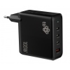 TB 3x USB-C + 1x USB-A nabíječka, GaN, 100W, černá