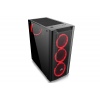 EVOLVEO Ptero Q1/Midi Tower/Transpar./Černá