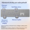 Microsoft Surface Keyboard (2. edice)/Bezdrátová Bluetooth/US layout/Šedá