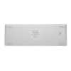 Genesis herní klávesnice THOR 660 G2/Gateron Red/USB+BT/US layout/Bílá