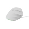 Vertikální myš Natec CRAKE 2 PRO/Vertikální/Optická/Pro praváky/12 400 DPI/Drátové USB-A/Bílá