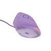 Vertikální myš Natec CRAKE 2 PRO/Vertikální/Optická/Pro praváky/12 400 DPI/Drátové USB-A/Fialová