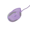 Vertikální myš Natec CRAKE 2 PRO/Vertikální/Optická/Pro praváky/12 400 DPI/Drátové USB-A/Fialová