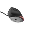 Vertikální myš Natec CRAKE 2 PRO/Vertikální/Optická/Pro praváky/12 400 DPI/Drátové USB-A/Černá