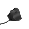 Vertikální myš Natec CRAKE 2 PRO/Vertikální/Optická/Pro praváky/12 400 DPI/Drátové USB-A/Černá