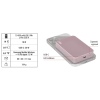 EMOS POWERBANKA WI1046, bezdrátové nabíjení 20W, 10.000mAh, LOSOSOVÁ, 1xUSB-C