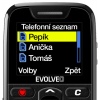 EVOLVEO EasyPhone, mobilní telefon pro seniory s nabíjecím stojánkem, černá