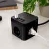 Nabíjecí stanice Huslog 12W 3xzásuvka, 4xUSB černá