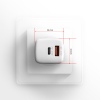 AXAGON ACU-PQ30W, Sil nabíječka do sítě 30W, 2x port (USB-A + USB-C), PD3.0/PPS/QC4+/SFC/AFC/Apple