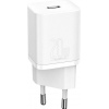 Baseus rychlonabíječka do sítě Super Si USB-C PD QC 20W s Lightning kabelem 1m bílá