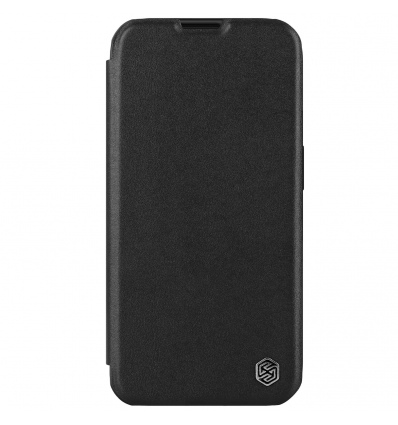 Nillkin Qin Book PRO Plain Leather Pouzdro pro Apple iPhone 15 Pro Max Classic Black