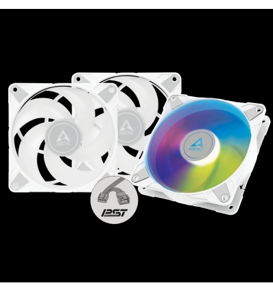 ARCTIC P12 PWM PST A-RGB 0dB – 120mm Pressure optimized case fan | PWM controlled speed with PST Whi