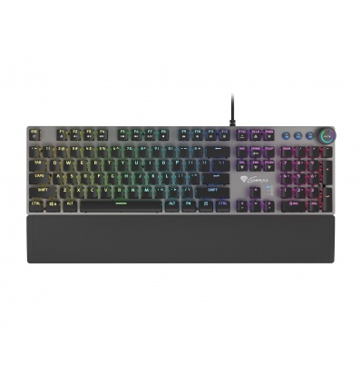 Genesis herní mechanická klávesnice THOR 380/RGB/Outemu Blue/Drátová USB/US layout/Černá