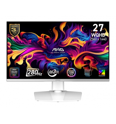 MSI MAG/272QPW X28/26,5"/QD-OLED/QHD/280Hz/0,03ms/Bílá/2R