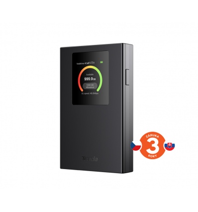 Tenda 4G185v4 4G LTE Mobile AX300 Wi-Fi battery modem router, LCD, WPA 3, USB-C