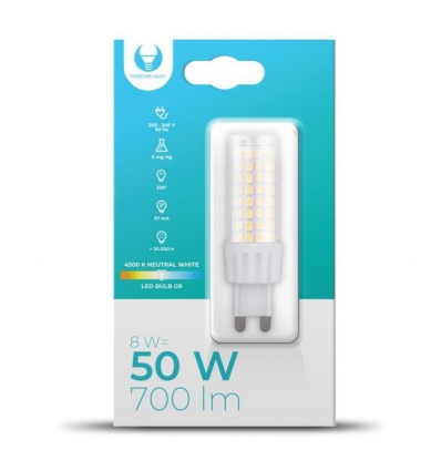 LED žárovka Forever G9 8W neutrální bílá (4500K)