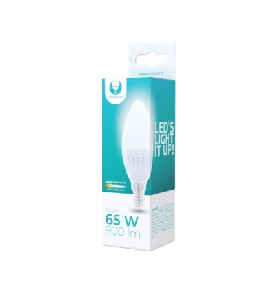 LED žárovka Forever C37 E14 10W teplá bílá (3000K)