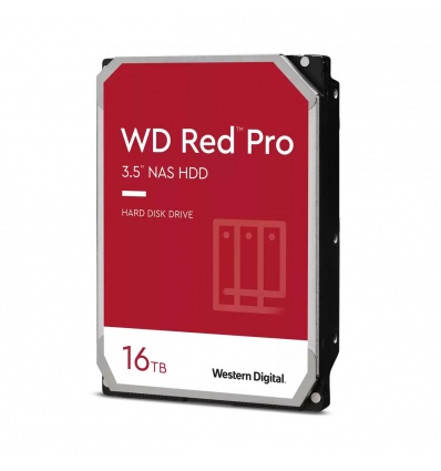 QNAP WD, HDD, Red Pro, SATA III, 3.5-inch, 16TB, WD161KFGX