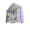 FSP ATX Midi Tower M580-WP/Midi Tower/Transpar./Bílá