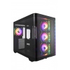 FSP ATX Midi Tower M580-BP/Midi Tower/Transpar./Černá