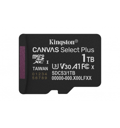 1TB microSDXC Kingston U3 150MB/s bez adapteru