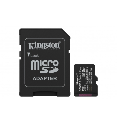 512GB microSDXC Kingston U3 150MB/s + adapter