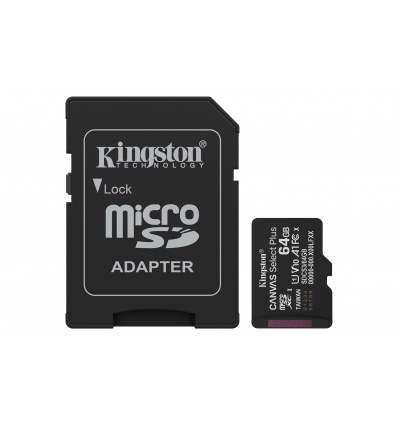64GB microSDXC Kingston A1 100MB/s + adapter