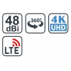 EVOLVEO Jade 1, aktivní venkovní anténa FM/DAB+/DVB-T2, filtr LTE,4G,5G